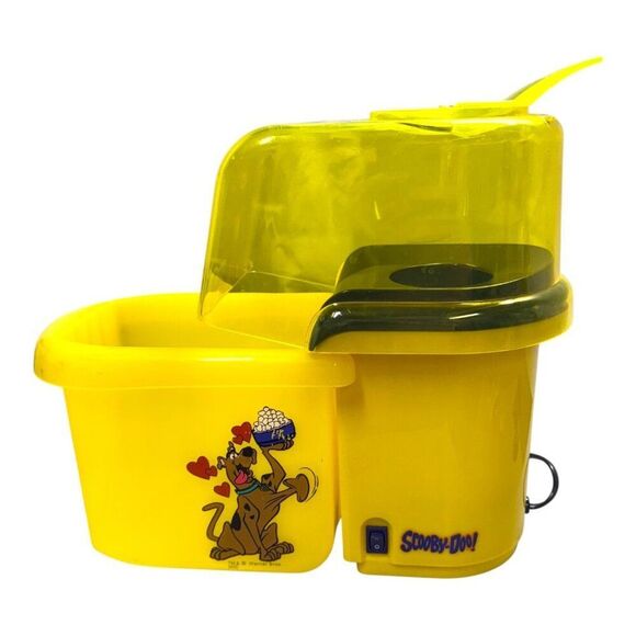 Scooby-Doo Popcorn Maker 120V Yellow 6 Cups Hot Air Machine Vintage Works Yellow - Picture 2 of 10